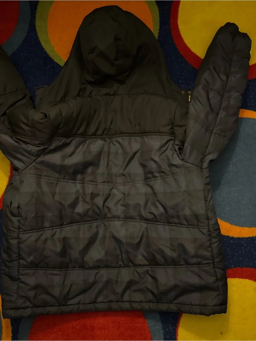 Dark Blue Jacket with Bright Yellow Accents and Hood PacificTrail